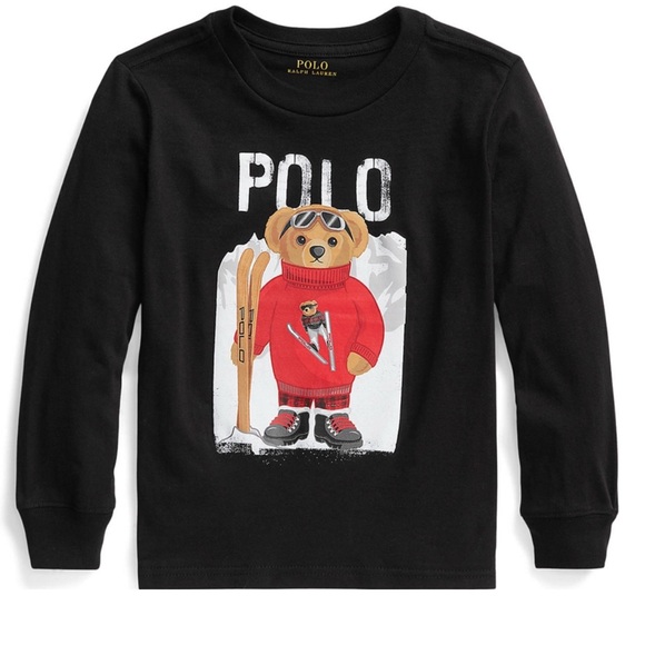 Polo Ralph Lauren Other - Ralph Lauren polo bear boys long sleeve 100% cotton t-shirt 10/12